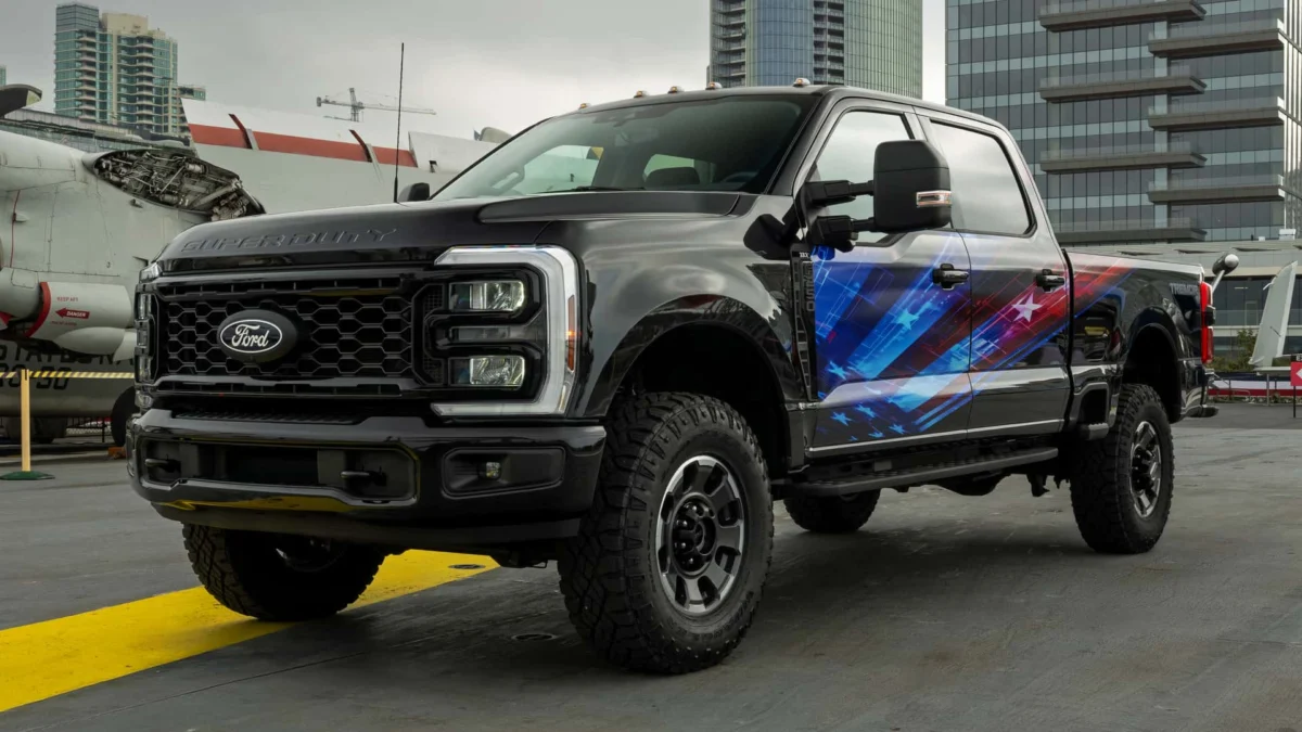 Red, White, and Blue: Ford Debuts "Proud to Honor" Package for 2027 Super Duty