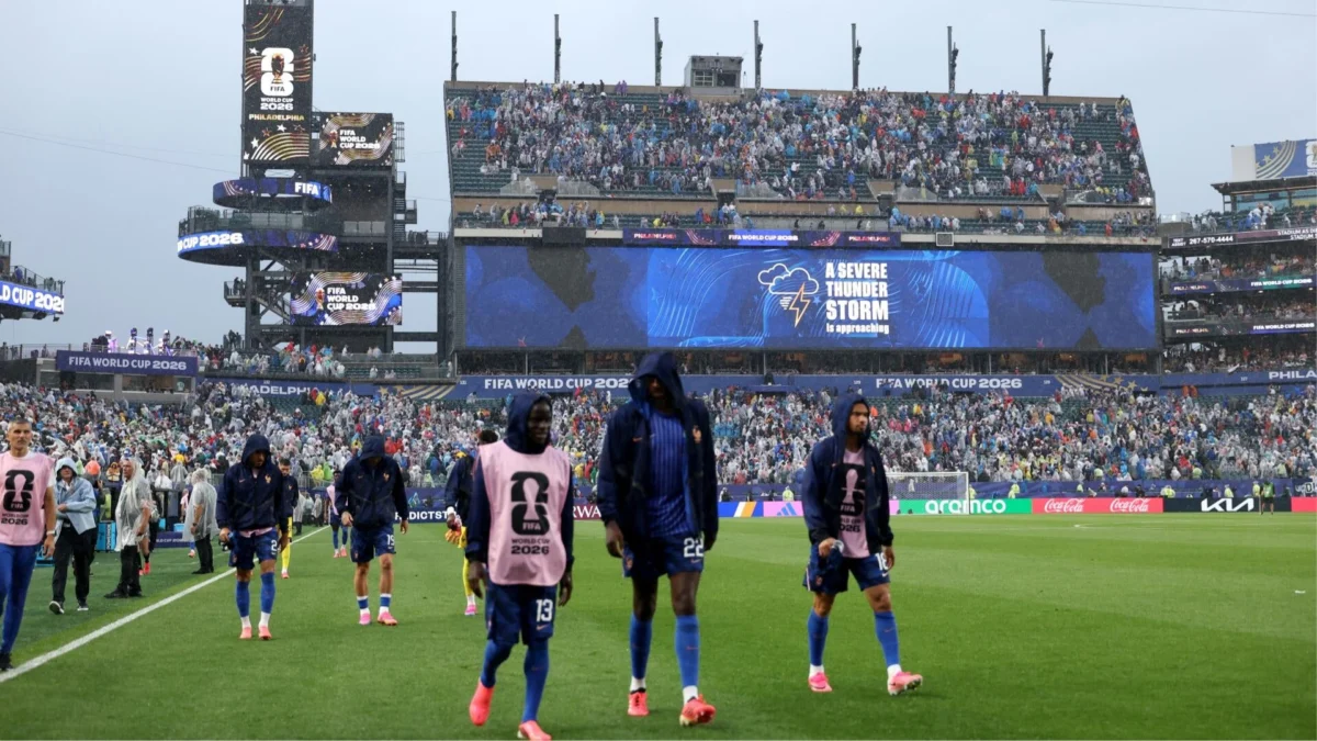 Storms Over Lincoln Financial: World Cup Match Between France and Iraq Halted by Severe Weather