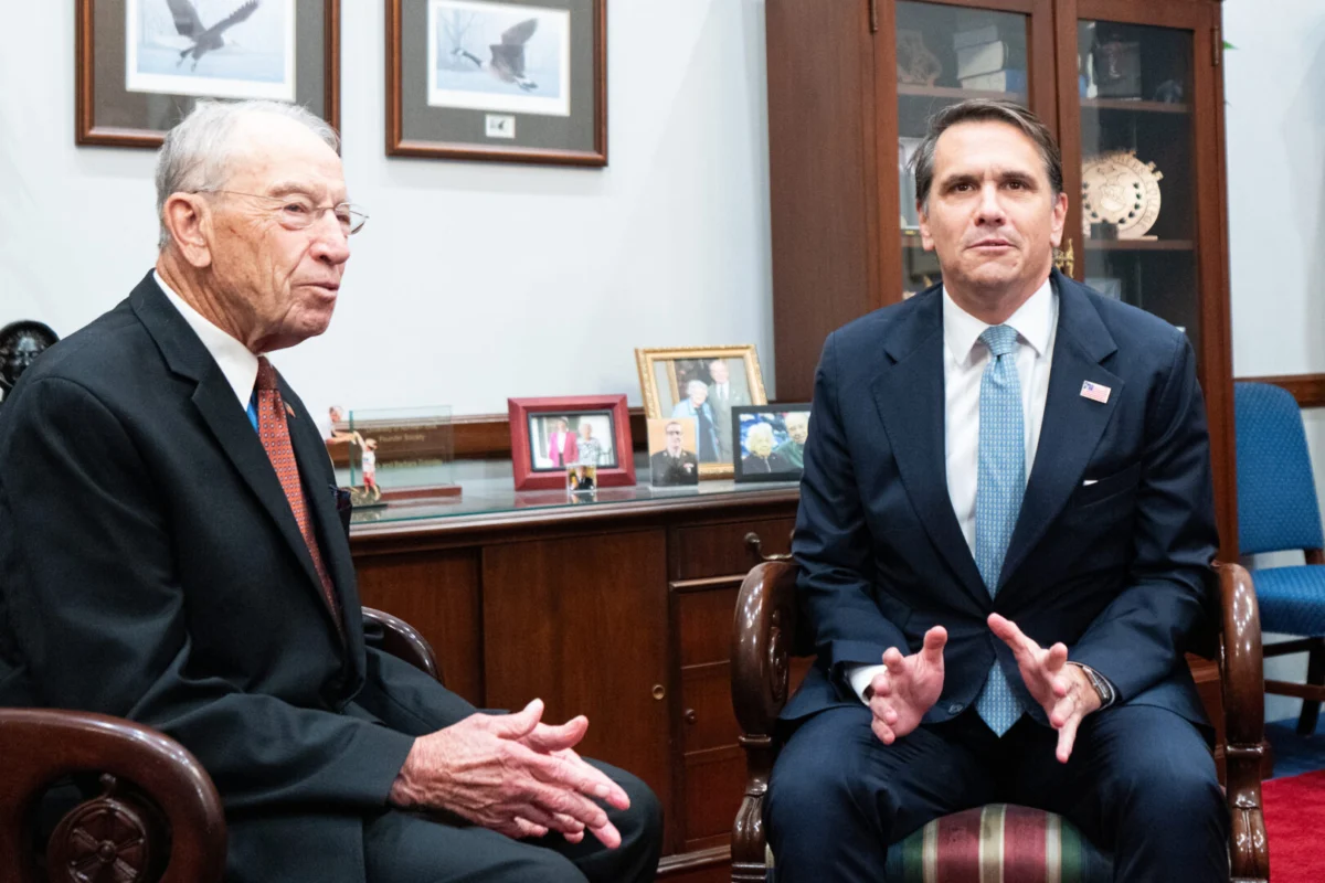 Trump’s Attorney General Nominee Todd Blanche Begins Contentious Confirmation Tour with Judiciary Chairman Grassley