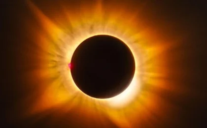 The Golden Corona: Atmospheric Anomalies During Last Week’s Total Solar Eclipse