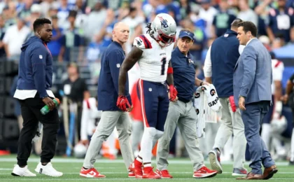 A.J. Brown’s Patriots Debut Cut Short: Star Receiver Faces Injury Uncertainty Following Ankle Setback