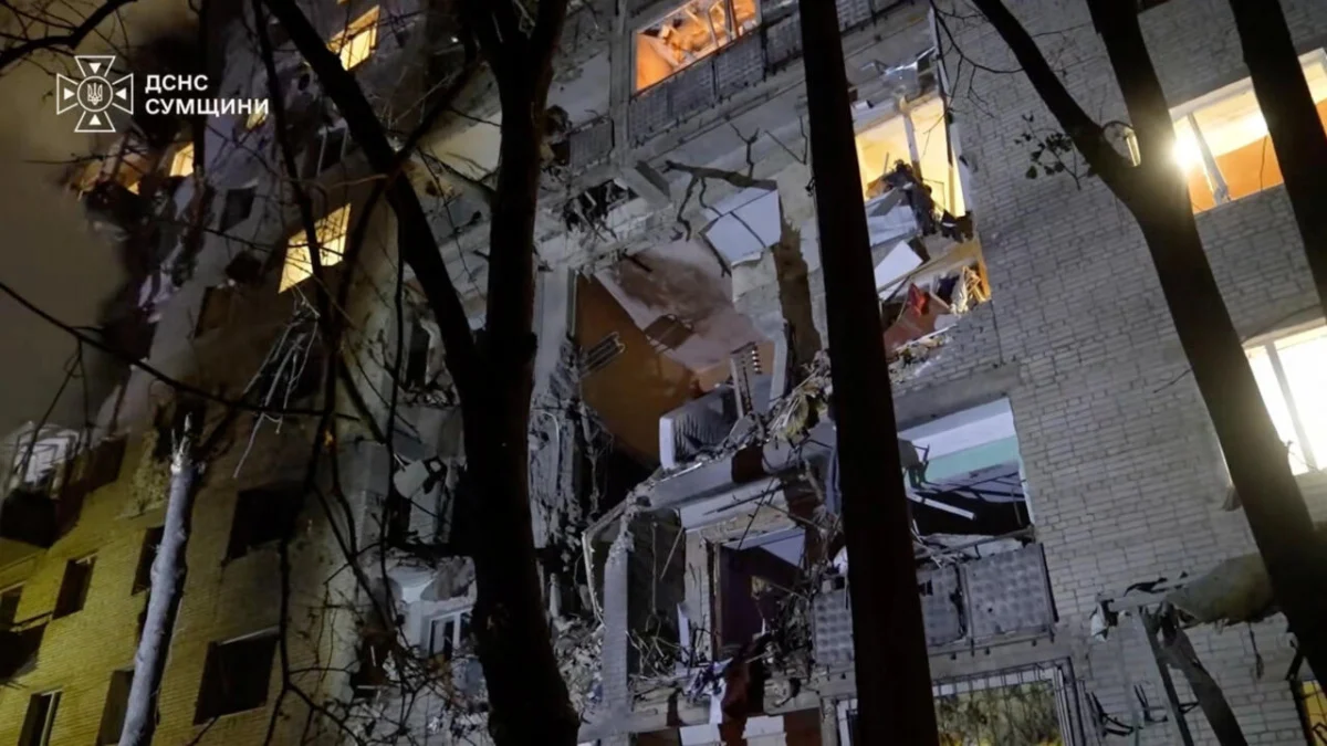 Deadly Strike on Sumy: Russian Glide Bomb Devastates Residential Complex as Regional Tensions Escalate