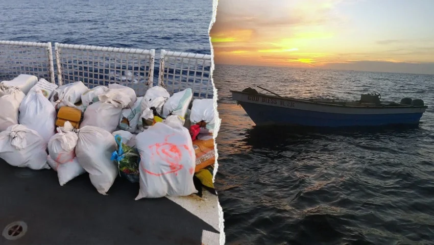 U.S. Coast Guard Intercepts Smuggling Vessel, Recovering Over a Ton of Marijuana in High-Seas Operation