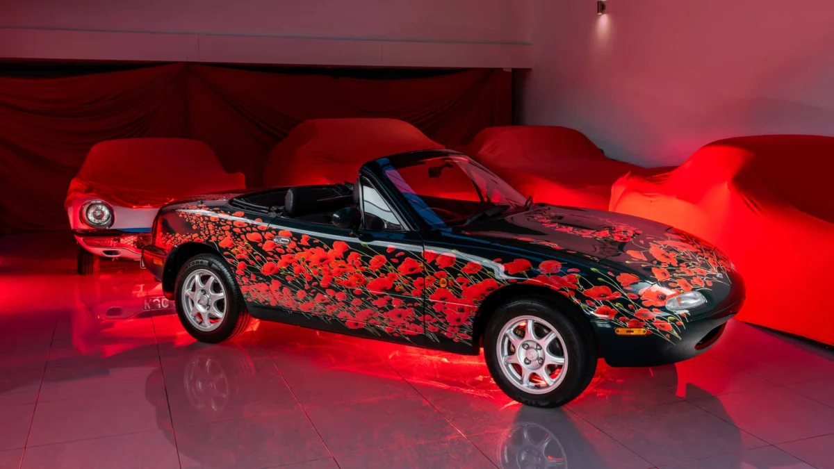 A Rolling Tribute: Mazda and Mission Motorsport Unveil Third Poppy Art Car
