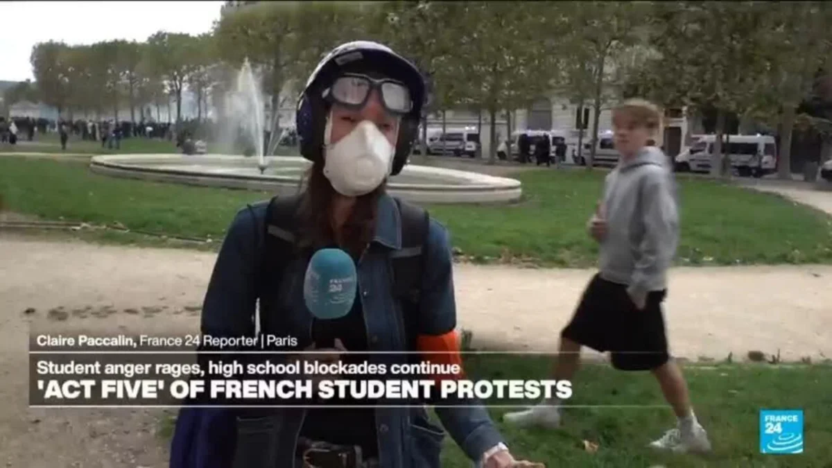 Paris in Turmoil: Student Uprisings Erupt Amid Escalating Tensions